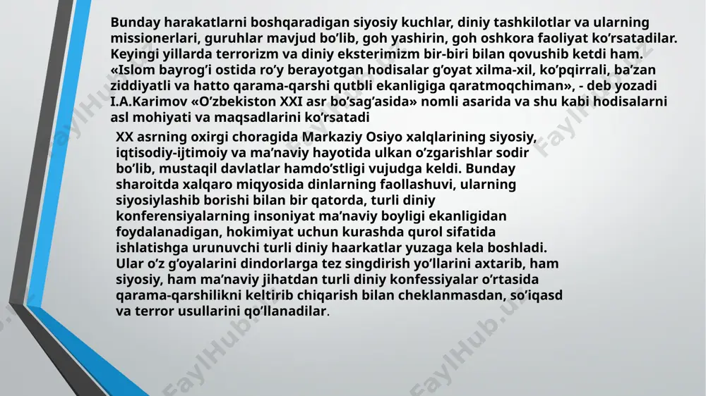 dinning ijtimoiy hayotdagi ahamiyati - Page 5