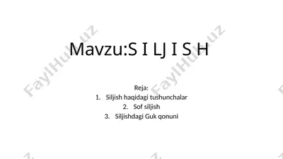 siljish — PPTX