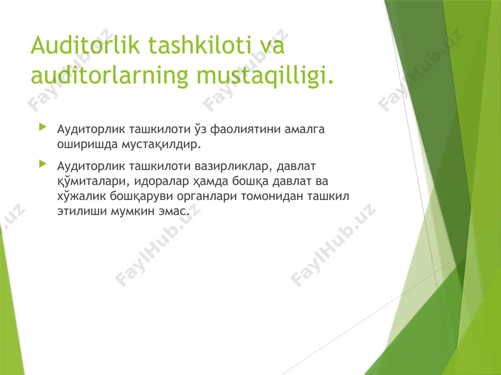 darajasi to‘g‘risidagi hujjatning yoxud vakolatli davlat organining xorijiy ta’lim muassasasida olingan oliy ma’lumot yoki ilmiy darajasi to‘g‘risidagi hujjatning nostrifikatsiyalash (ekvivalentligini qayd etish) guvohnomasining nusxasi; g) xalqaro buxgalter sertifikati mavjud bo‘lganda (nusxasi olinib, asli qaytariladi) yoxud ushbu hujjatni bergan muassasa tomonidan tasdiqlangan nusxasi; e) 3 x 4 hajmdagi 2 dona fotosurat; j) malaka sertifikatini olish uchun eng kam ish haqining 50 foizi miqdorida yig‘im to‘langanligi to‘g‘risidagi to‘lov hujjati nusxasi. d) mehnat daftarchasining nusxasi (mehnat stajini tasdiqlovchi “elektron mehnat daftarchasi” tizimidan ko‘chirma) (o‘rindoshlik bo‘yicha mehnat staji mavjud bo‘lgan taqdirda bu haqda mehnat daftarchasiga yozuv kiritilgan bo‘lishi lozim); /docprops/thumbnail.jpeg