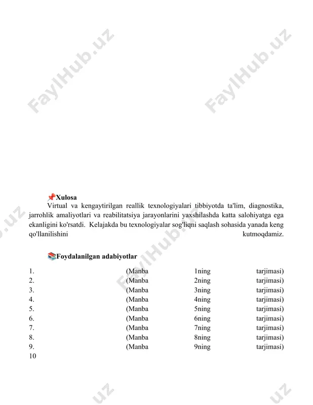 tibbiyotda virtual va kengaytirilgan reallik - Page 5