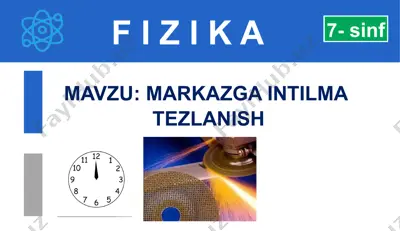 markazga intilma tezlanish — PPTX
