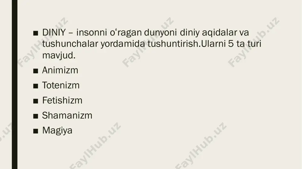 diniy dunyoqarash shakllari - Page 5