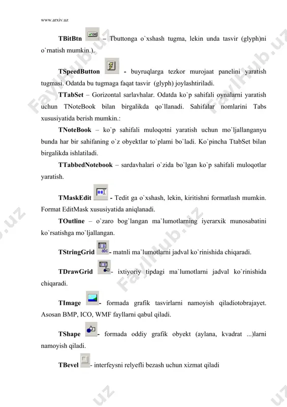 komponentlar to`plami sharhi - Page 5