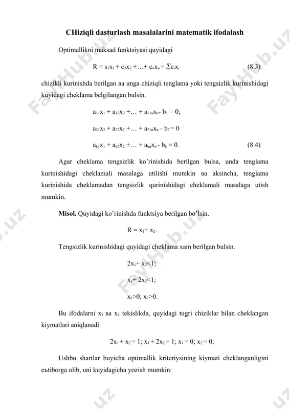chiziqli dаsturlаsh usuli - Page 3