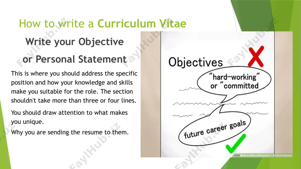how to write a curriculum vitae - Page 5