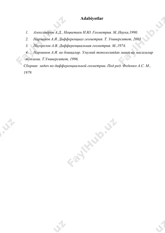 egri chiziq yoyining uzunligi. egri chiziqni tabiiy parametrlash - Page 5