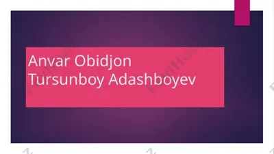 anvar obidjon — PPTX