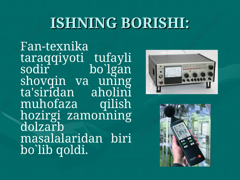 shovqin va uni o’lchaydigan asboblarini o’rganish - Page 3