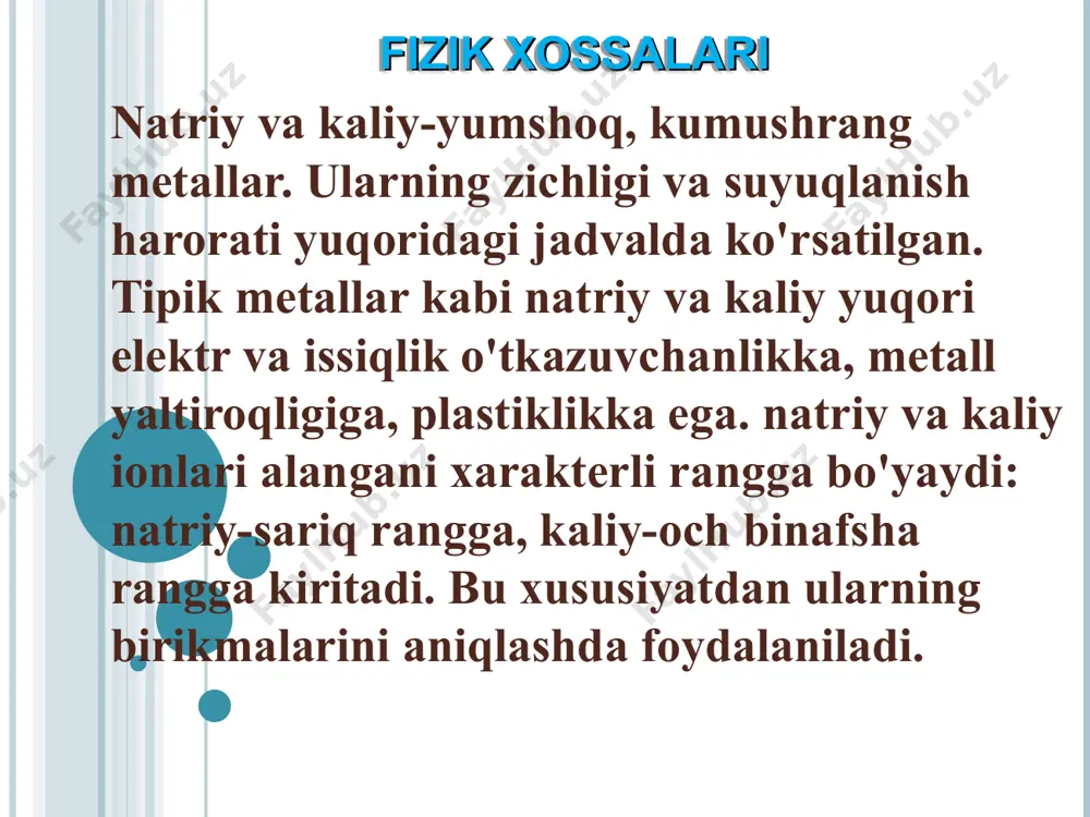 "natriy va kaliyning xossalari" - Page 5