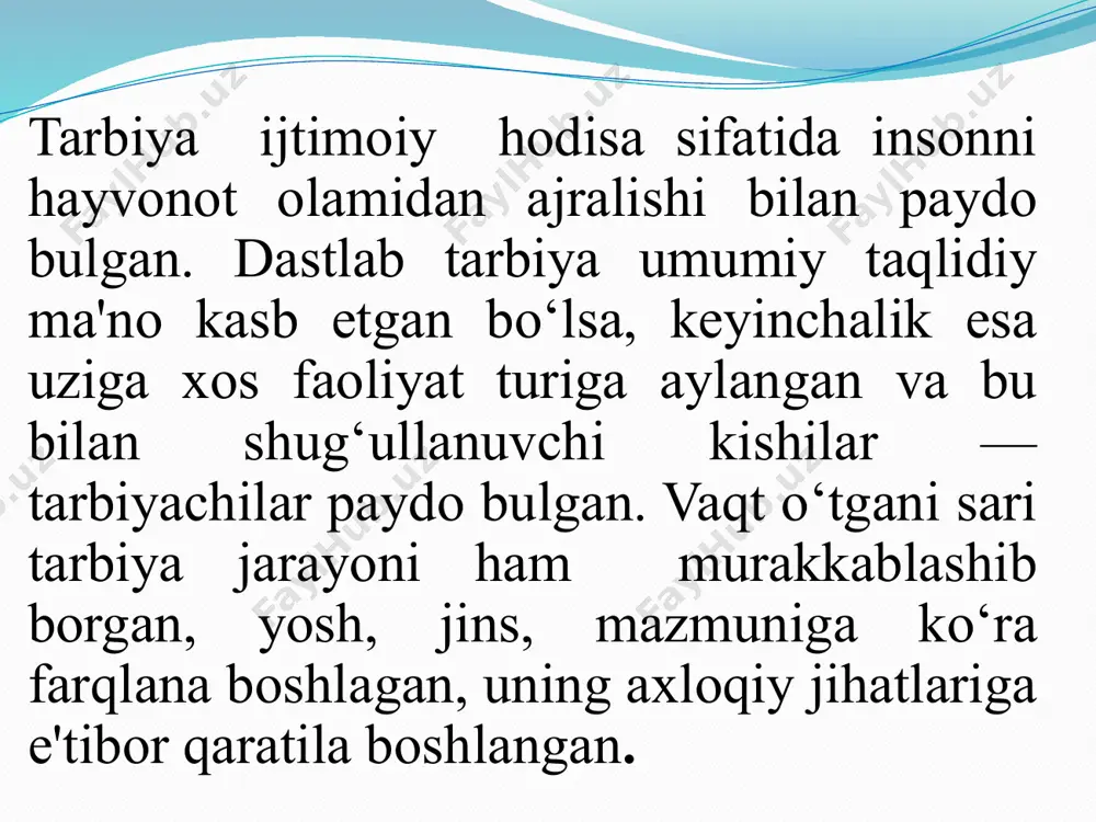 sifatida rivojlanishining uchinchi bosqichi boshlanadi. xx asr inson sivilizatsiyasi tarixida ilmiy-texnikaviy inqiloblar asri sifatida nom qoldirdi. fan ishlab chiqarish ob'ektidan iqtisodiy va madaniy sohaning yetakchi omiliga aylandi. ilmiy inqiloblar ijtimoiy pedagogikaning keyingi rivojiga eng birinchi navbatda falsafa orqali o’z ta'sirini ko’rsatdi. . ijtimoiy pedagogikaning qator fanlar: psixologiya, fiziologiya, anatomiya, tarix, sotsiologiya va boshqalar bilan yaqinlashuvi ro‘y berdi. eng asosiysi xx asrda insonning muammolari, uning tarbiyasi va ta'limi uchun ijtimoiy sharoitlarni yaratish zamonning eng global muammosiga aylandi. aynan shu davrda “pedalogiya” — bolani har tomonlama o‘rganish hdqidagi fan rivojlana boshlandi. uning asoschilari e. meyman, s. xoll, torndayk hisoblanadi. bu borada rudolf shteynerning pedagogikasi ham muhim ahamiyatga ega. ijtimoiy pedagogikani yangi g‘oyalar va tarbiya usullari bilan boyitgan pedagog olimlardan georg kirshenshteyner (1854 — 1932, germaniya), jon dyui (1859 — 1952, aqsh), vilgelm naylarning (1862 — 1926, germaniya) nomlarini alohida ta'kidlab o‘tish lozim. xx asrning 60-yillarida ijtimoiy pedagogika huquqbuzarlik sodir etgan bolalarga yordam …