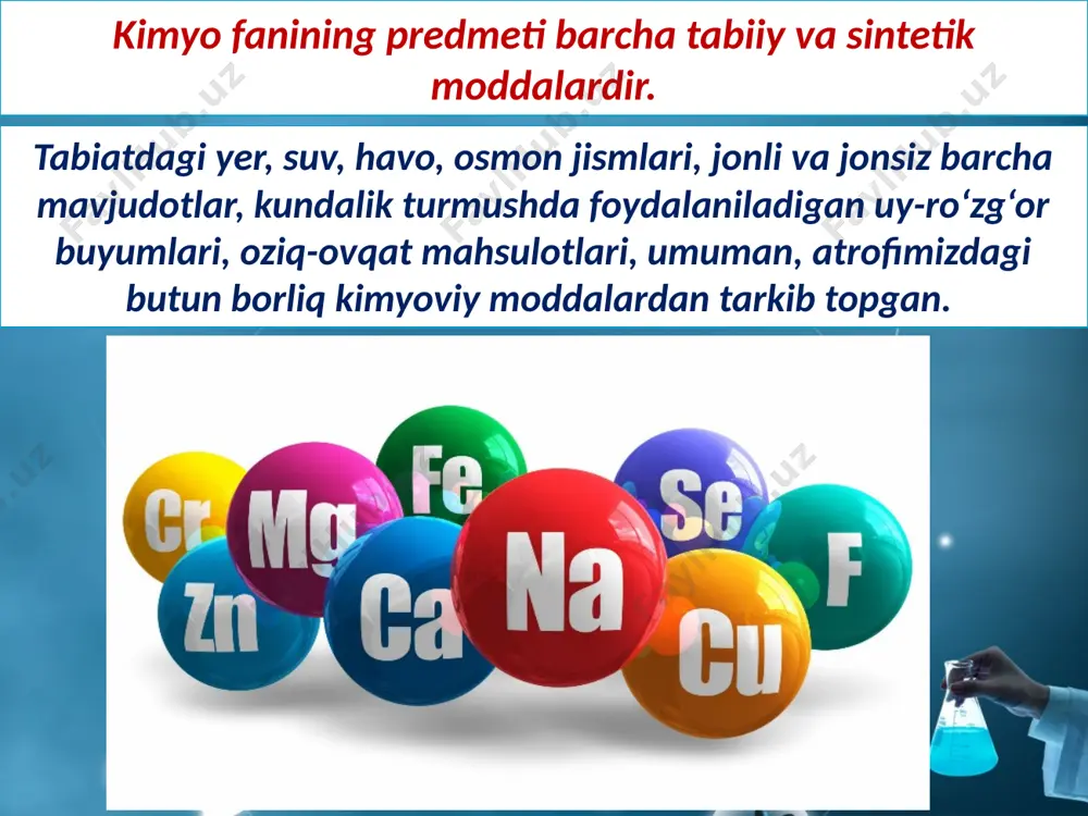 kimyo fani va uning vazifalari fan sifatida rivojlanish tarixi. 7 - sinf - Page 4