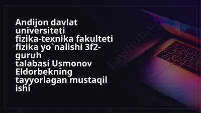 elektromagnit maydonlar — PPTX