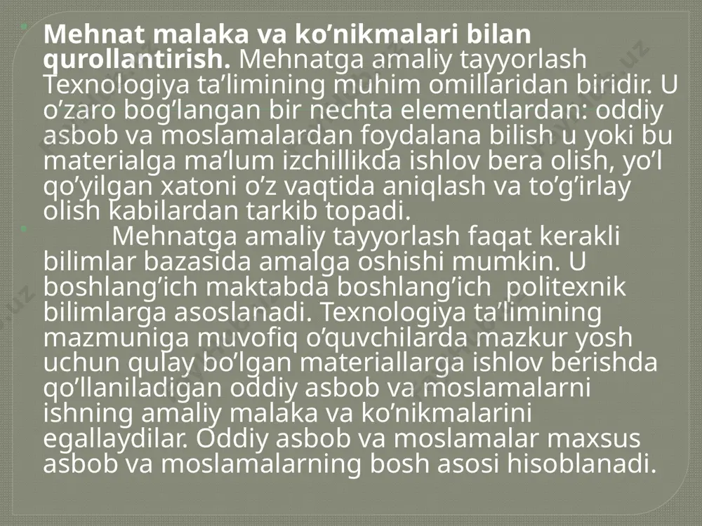 to`garak ishlarini tashkil etish - Page 5
