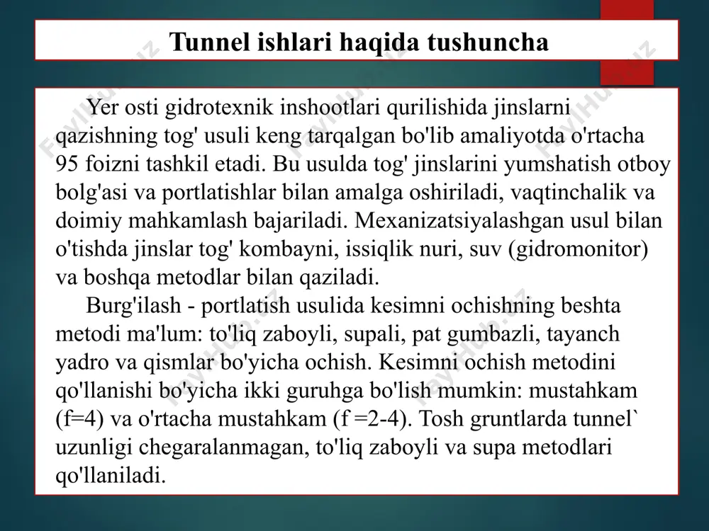 tunnel ishlari shitli usul yutuqlari - Page 5
