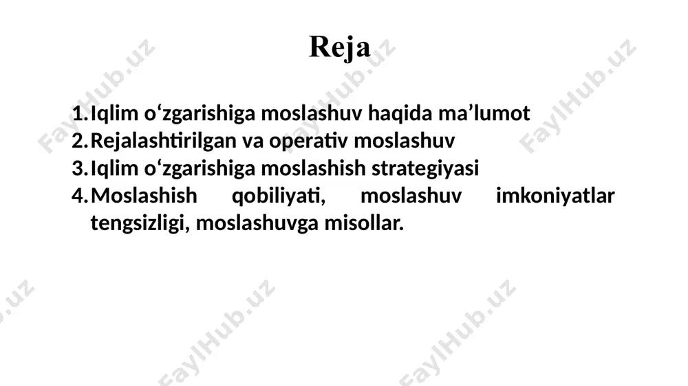 oʻzgarish samarasi bilan tenglashtiriladi, zero odamlarni biologik tur sifatida yashab qolishiga hech qanday havf tugʻdirmaydi. biroq yaqin yuz yillikdagi iqlimni oʻzgarishi insonlar hayotida koʻpgina salbiy oqibatlarni keltirib chiqarishi mumkin. odamlar dinozavrlar yashagan iqlimda ham yashay oladi, lekin ushbu muhitgaga ham moslashish zarur, tropik hududdagi kasalliklarga qarshi immunitet hosil qilish uchun muayyan muddat kerak boʻladi. shu tariqa, iqlim oʻzgarishi, bir tomondan boshqa global muammolardan keskin farq qilsada, ikkinchi tomondan, ularni keskin ravishda kuchaytiradi. yerning iqlim tizimini juda inertsiyali, shuning uchun unda nimanidir oʻzgartirish (yoki jarayonni sekinlashtirish) uchun oldindan harakat qilish lozim, bizning holatda bunga bir necha oʻn yilliklar bor. iqlimni rivojlanishini hududiy darajada prognozlash global darajadan ham mushkulroqdir. shunga qaramasdan, oxirgi yillarda olimlar bu sohada oldinga qadam qoʻyishda va quyidagi xulosalarga kelishdi: afrika. iqlim oʻzgarishi va tebranishlariga oʻzining boshqaruv idoralarining kuchsizligi, mojaro va ofatlar majmui, kambagʻallik sabablaridan juda zaifdir. 1970-yillardan beri qurgʻoqchilik maydonlari kengayishi, xx yuz yillikda saxel va janubiy afrika …