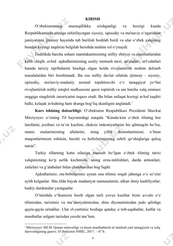 urs ishining tuzulishi: mazkur kurs ishi kirish, ikkita bob, xulosa va foydalanilgan adabiyotlar roʻyxatidan iborat. har bir bob ikkitadan mavzuni oʻz ichiga oladi. i bob. badiiy matnda teng tarkibli qoʻshma gaplar 1.1 tobe tarkibli qoʻshma gaplar qoʻshma gaplarning umumiy lisoniy sintaktik qolipi [wpm] u [wpm] koʻrinishiga egadir. oʻzbek tilida qoʻshma gaplarning, asosan, uch turi ajratiladi: 1. teng tarkibli qoʻshma gaplar (qolipi – [wpm], [wpm]). 2. tobe tarkibli qoʻshma gaplar (qolipi – [wpm] → [wpm]). 3. mutanosib tarkibli qoʻshma gaplar (qolipi – [wpm] ↔ [wpm]). teng tarkibli qoʻshma gaplarning mohiyati shundaki, uning tarkibiy qismlari sanalmish sodda gap kesimlarining har biri mustaqil shakllangan boʻlib, ularni osongina alohida sodda gaplarga aylantirib yuborish mumkin.[footnoteref:2] chunonchi, bormang, bormoqchimisiz? kechasi qalin qor yogʻdi, biroq havo unchalik sovimadi. men seni deyman-u, sen kimni deysan?! [2: sh.shoabduraxmonov, m.askarova v.b.hozirgi oʻzbek adabiy tili.1-2-qism toshkent 1980 yil.] tobe tarkibli qoʻshma gaplarda ikki yoki undan ortiq sodda gaplar shakllangan [pm] mavjud …