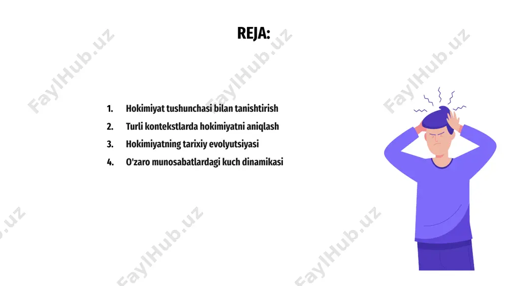 juda muhimdir. o'zaro munosabatlardagi kuch dinamikasi kuch, universal tushuncha, munosabatlarni shakllantirishda hal qiluvchi rol o'ynaydi. quvvat dinamikasini tushunish muvozanat va uyg'unlikni saqlashning kalitidir. har qanday munosabatlarda hokimiyat nazorat, ta'sir va hokimiyat kabi turli shakllarda namoyon bo'lishi mumkin. bu aloqa, qaror qabul qilish va umumiy dinamikaga ta'sir qiladi. quvvat dinamikasidan xabardor bo'lish odamlarga munosabatlarni samarali boshqarishga imkon beradi, ishtirokchilar o'rtasida tushunish va o'zaro hurmatni kuchaytiradi. jamiyatdagi kuch tuzilmalari quvvat universal ahamiyatga ega bo'lgan murakkab tushunchadir. u ijtimoiy tuzilmalarni shakllantiradi, qarorlar qabul qilishga ta'sir qiladi va shaxslar va jamoalarga ta'sir qiladi. jamiyatdagi kuch dinamikasi ko'pincha ierarxiya va tengsizliklarni keltirib chiqaradi. ushbu tuzilmalarni tushunish imtiyozlar, zulm va adolat masalalarini hal qilish uchun juda muhimdir. quvvat munosabatlarini o'rganish bizga mavjud tizimlarni boshqarishga yordam beradi. hokimiyat tushunchasi jamiyatni tahlil qilish va mazmunli o'zgarishlarni rag'batlantirish uchun asos bo'lib xizmat qiladi. hokimiyatning shaxslarga ta'siri kuch - bu turli kontekstlarda umuminsoniy ahamiyatga ega bo'lgan asosiy tushuncha. bu odamlarga …