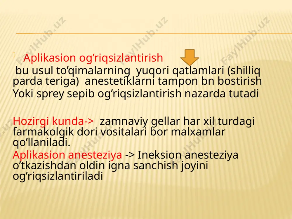 og'riqsizlantirish usullari va turkumi - Page 5