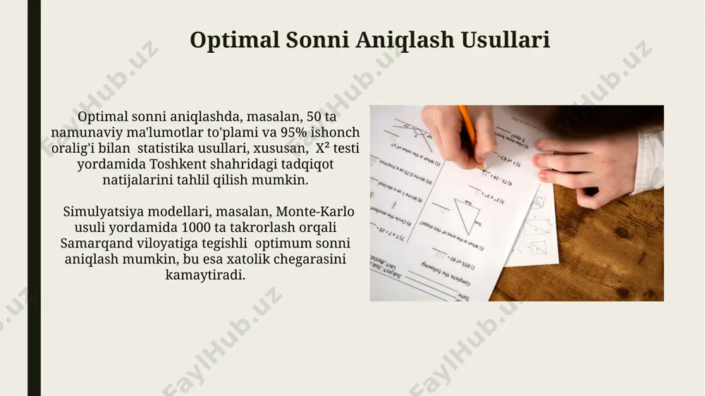 optimal sonni tanlash va baholash - Page 4