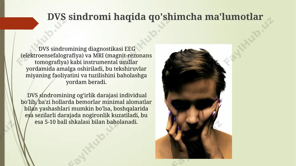 dvs sindromi haqida taqdimot - Page 5
