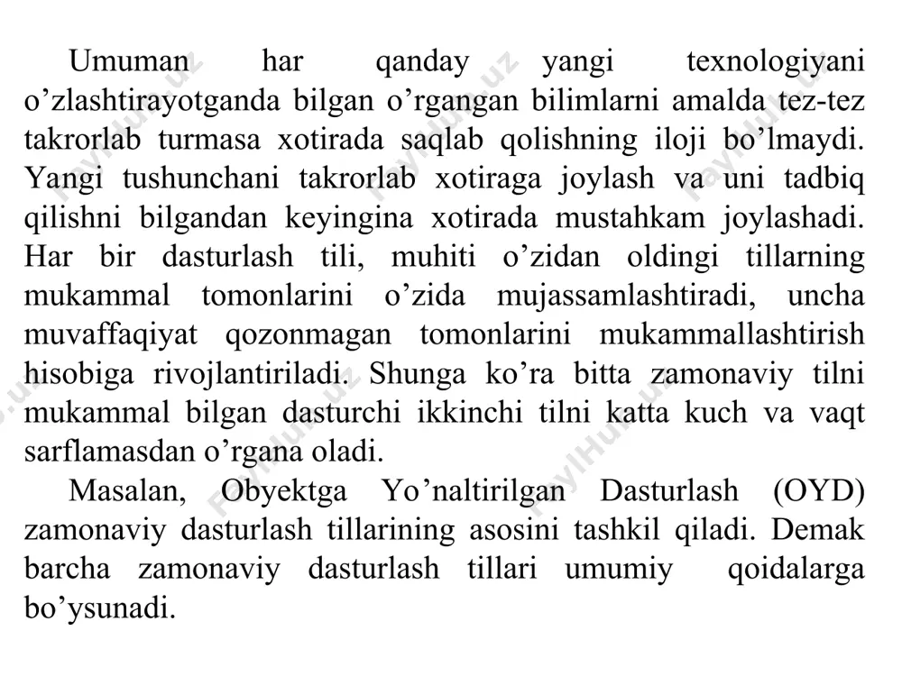 ’plamidir. masalan, ilova tarkibiga dastur matni, tovush fayllari, ikonka rasmlari va shu kabi ilovaga, kerakli fayllar kirishi mumkin. bunda har bir ilova uchun alohida papka hosil qilish maqsadga muvofiq sanaladi. chunki ilovani boshqa kompyuterga o’tkazmoqchi bo’lsak va papkada saqlamagan bo’lsak, ularni yig’ishimizga to’g’ri keladi. bunda interfeysning o’zi ilovani saqlashni talab qiladi, ammo papka hosil qilishni o’zimiz bilishimiz kerak. interfeysning asosiy oynasi sarlavha oynasida ilova nomi, ilovani tiklash, berkitish tugmalari joylashgan. sarlavha nomi tagida asosiy menyu joylashgan. bu menyu orqali muhitning barcha funktsiya va komandalarini ishga tushirish mumkin. asosiy menyuning tagida tez tugmalar joylashgan. bu tugmalar ma’nolariga ko’ra guruhlarga ajratilgan. bu tugmalar orqali tez-tez ishlatiladigan komandalarni ishga tushirishimiz mumkin. bu tugmalarning o’ng tomonida vizual komponentalar vcl (visual component library - vizual komponentlar kutubxonasi) palitrasi joylashgan. bu shunday obyektlarki yoki shunday dasturlash komponentalariki, bular yordamida windows uchun vizual dasturlarni tezda yaratish mumkin. komponentalar yordamida har xil tugmalar, rasmlar, yozuvlar, taymerlar, kalendar va …