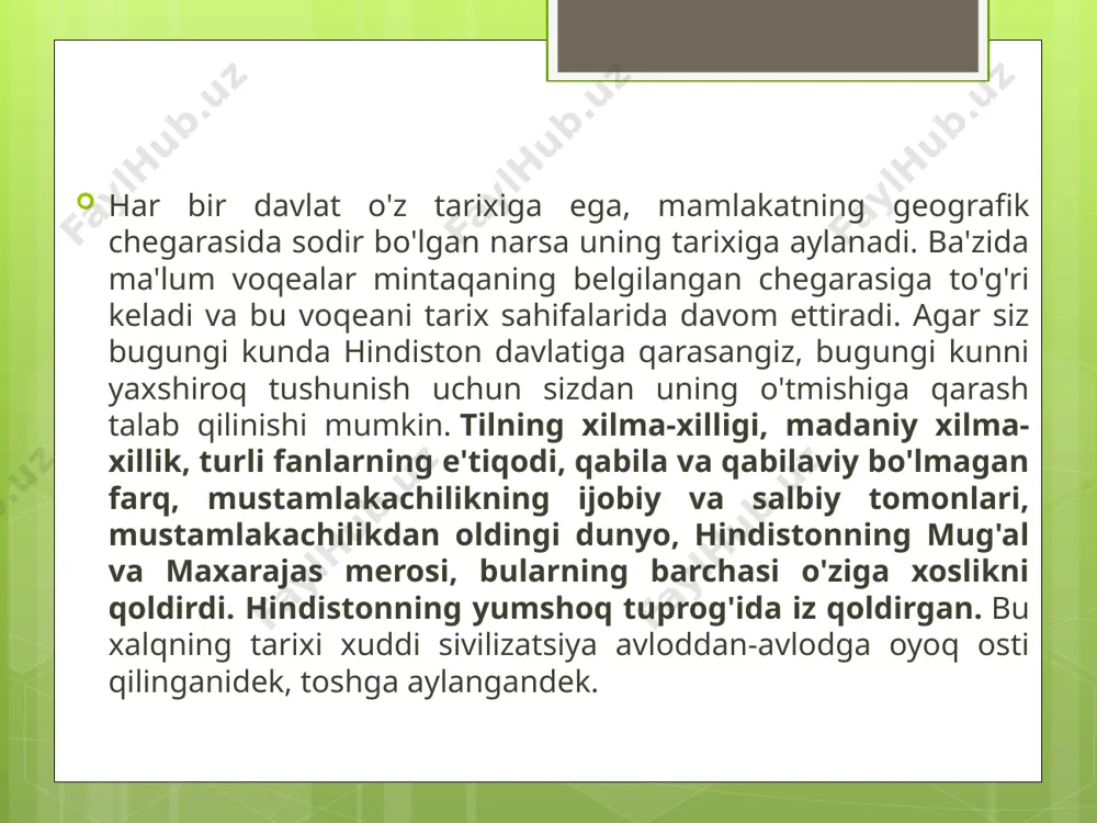 d vodiysi tsivilizatsiyasi dunyo guvohi bo'lgan sivilizatsiyaning eng keng ko'lamli shakli edi. tsivilizatsiyaning birinchi kashfiyoti 1921 yilda panjobda joylashgan xarappada, keyingi kashfiyot esa 1922 yilda sind mintaqasidagi hind daryosiga juda yaqin joylashgan mohenjo-daro hududida amalga oshirilgan. bugungi kunga kelib, bu juda muhim joylar pokistonning geografik chegarasida mavjud. mohenjo-daro tsivilizatsiyasining qoldiqlari da belgilangan yuneskoning jahon merosi ro'yxati.. ma'lumki, tsivilizatsiya xarappa va mohenjo-daro deb nomlangan ikkita alohida keng shahar shaklida gullab-yashnagan va nisbatan kichikroq bo'lgan yuzga yaqin shahar va qishloqlarni qisqartirgan. ikkala shahar bir-biridan taxminan 1 mil uzoqlikda joylashgan bo'lsa-da, arxeologiya va bo'linishlar shuni ko'rsatdiki, bu ikkala shahar uchun ham siyosiy zamin bitta. bo'linish shunday bo'lishi mumkin ediki, bu ikki davlat ustidan hukmronlik qiladigan yagona imperiya edi yoki ikkita alohida davlat siyosiy jihatdan bir-biriga rioya qildi. ko'pgina o'qishlardan biri xarappa tsivilizatsiyasi mohenjo-daro tsivilizatsiyasini egallab olganini ko'rsatadi, bu ham kuchli suv toshqini natijasi bo'lishi mumkin. xarappa aholisi soni taxminan 23500 dan 35000 35000 …