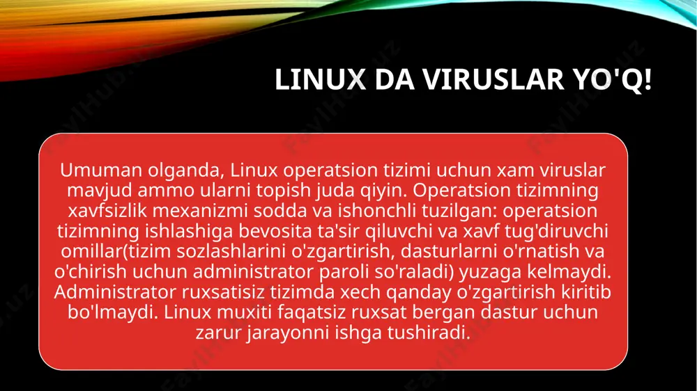 n sichqonchalarni sotib olish zarurati tufayli mashhurlikka yerishmadi. windows ot nusxasining ilk narxi 100 aqsh dollarini tashkil yetgan, 500 ming nusxa sotilgan. windows so'zi inglizcha “window” – oyna degan ma’noni anglatadi. windows – oynlar, ya’ni windows ot ida oynalar bilan ishlaydi. windows dasturining taniqli bo'lishining asosiy sababi bu – ish jarayoni soddaligi, ko'p vazifali rejim, bir xil ishlash interfeysi va boshqa qulayliklar. boshqa ot larga o'xshab windows dasturi ham kompyuter xotirasiga kompyuter yoqilish vaqtda avtomatik ravishda yuklanadi. windowsning ba'zi imkoniyatlari quyidagilardir: universal grafika windows dasturlarning qurilmalarga va dastur ta'minotiga bog`liqsizligini ta'minlaydi. yagona interfeys windowsda foydalanuvchining muloqoti yagona, ya'ni turli dasturlar bilan ishlash qoidalari umumiydir. shuning uchun yangi dastur bilan ishlaganingizda bu qoidalardan foydalanishingiz mumkin. mavjud dastur ta'minoti bilan muvofiqligi – windows ms dos ning barcha amaliy paketlari, muharrirlari, yelektron jadvallari ishini ta'minlaydi. ko`p masalaliligi – windows bir paytning o`zida bir necha hujjat bilan ishlaydi, bir dasturdan boshqasiga o`tishni ta'minlaydi. mavjud …