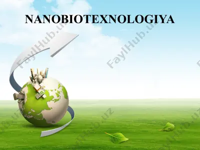nanobiotexnologiya — PPTX