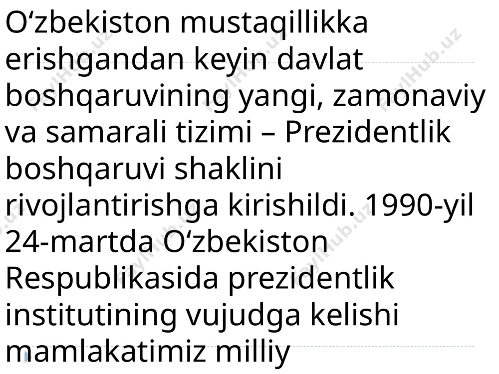 o'zbekiston respublikasida prezidentlik institutining joriy etilishi - Page 4