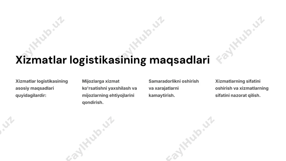 xizmatlar logistikasi - Page 4