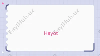 hayot — PPTX