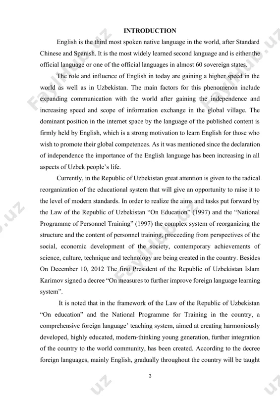 l oblige themselves to work in the acquired specialty at their residence area for at least 5 years after graduation. since the enforcement of the decree all english language teachers have obtained a privilege of receiving a 15 % (urban areas) or 30 % (rural areas) bonus on top of their monthly salary, if they have reached a level of c1 in cefr and prove this with an ielts certificate or a certificate of language proficiency at the national testing centre, which was assigned to design tests to check english teacher’s language proficiency. actuality of the theme of the course paper. video materials used in the learning process are understood as one of the types of technical means of education, providing the function of transmitting information, as well as receiving feedback in the process of its perception and assimilation with the aim of the subsequent development of certain skills and …