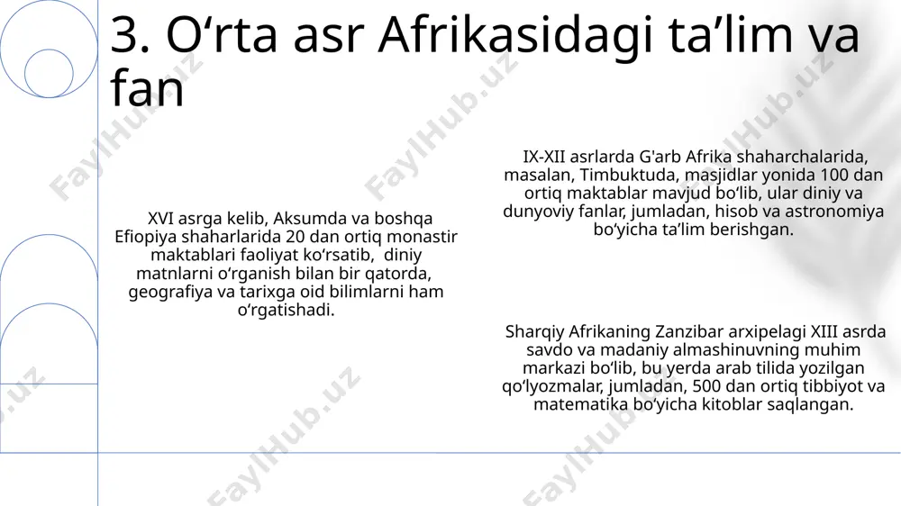 tepasida mansa, keyin esa asosiy urugʻlarning rahbarlari va hunarmandlar kabi turli kasb egalari joylashgan. 12. oʻrta asr afrikasining ijtimoiy tuzilmalari e'tiboringiz uchun rahmat @taqdimot_robot image1.png image2.png image3.png image4.png image5.png image6.png image7.png image8.png image9.png image10.png image11.png image12.png image13.png
