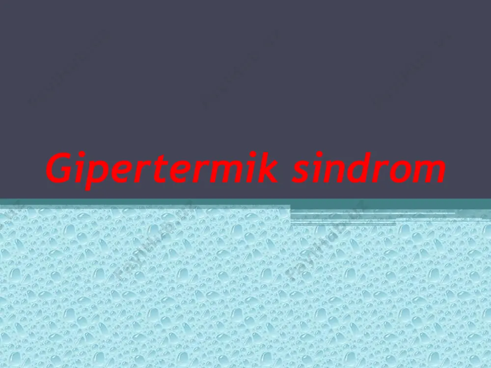 ishi kuzatiladi. 3. buyraklarda tomirlar qarshiligi kamayib, katta miqdorda gipotanik siydik ajralishi kuzatiladi. 4. jigarda hujayra ichi tuzilishi buzilishi natijasida sut kislotasi miqdori oshadi. 5. taxikardiya hisobiga yurak qisqarishi soni oshadi va qon bosimi pasayadi. 6. bosh miya metabolizmi oshadi, lekin qon aylanishini buzilishi hisobiga ishimiya kelib chiqadi. turli xil yuqumli va allergik kasalliklar. xavfli o’sitma kasalliklari gipotalamusga qon quyulishi, zaharlanish jarrohlik amaliyotida jarohatlar oqibatida nurlanishlar ta’sirida va boshqalar. oq gipertermiya subferbil (37,2—38,0 °с) febril (38,1— 39,0 °с) yuqori febril (39,1—41,0 °с) gipertermik 41 с dan yuqori. davomiyligiga ko’ra isitma quyidagicha bo’lishi mumkin: 1. efimer — bir necha soatdan 2 kungacha; 2. o’tkir — 15 kungacha; 3. o’tkir osti — 45 kungacha; 4. surunkali — 45 kundan ko’p. tana haroratining ko’tarilishi holsizlik, yurakning tez urishi, quloqda shovqin, bosh og’rig’i va bosh aylanishi, ayrim hollarda qusish, hushdan ketish, titrash, alaqsirashga sabab bo’ladi. terining oqatib ketishi (oq gipertamiya) yoki qizarib ketishi (qizil …