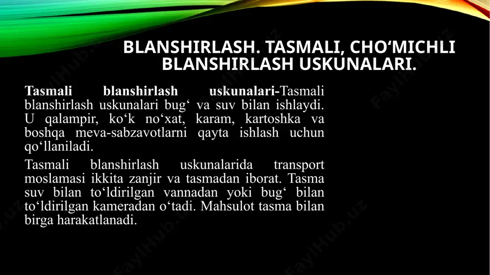 blanshirlash aparatining tuzilishi va ishlash prinsipi - Page 3