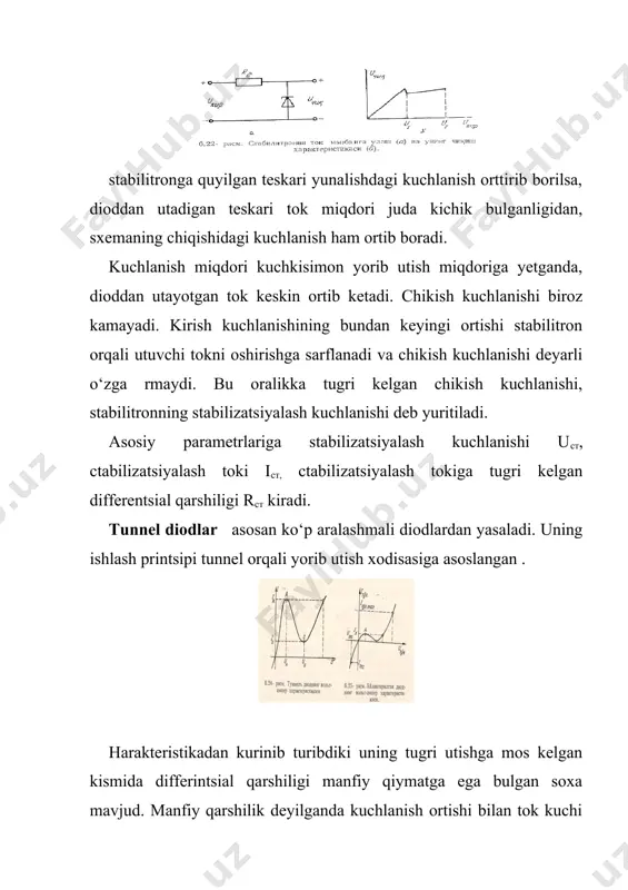 r–bu bir yoki bir necha r-n utishga ega bulgan diod bulib, undan tok utganda o‘zidan yoruglik chikaradi.bu diodda tok tashuvchi zarrachalar elektronlar va kovaklardan iborat bulsa-da, elektronlarning miqdori kovaklarga nisbatan ko‘prok bo‘ladi. elektronlar n soxadan р- soxaga utish davomida, bir energetik satxdan ikkinchisiga utadi. elektronlar р- soxada kovaklar bilan rekombinatsiyalanib uzlarining ortikcha energiyalarini yukotadi. bu enargiya nur sifatida chikadi. tok ortishi bilan yoruglik intencevligi ham ortali. chikayotgan nur kengrok fazoga taksimlanishi uchun diodning nur chikayotgan soxasiga ixcham linza ham urnatiladi.diod materialiga karab undan ixcham nurning rangi ham xar xil bo‘ladi. _1006804668.bin _1006804855.bin _1006804906.bin _1006804548.bin