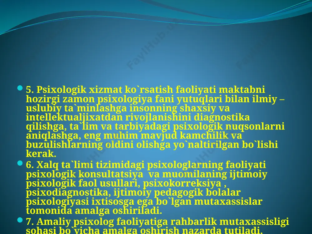 psixologik xizmat haqida nizom - Page 5