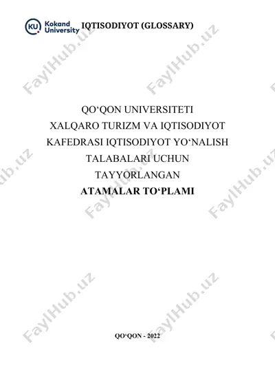 atamalar to'plami — DOCX