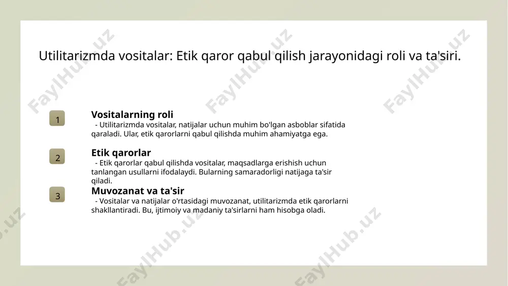 utilitarizmda maqsadning vositaga nisbatan ustuvorligi - Page 5