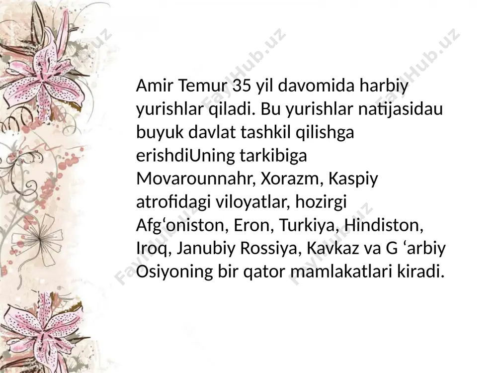 amir temur va temuriylar davrida o'zbek davlatchiligi - Page 3