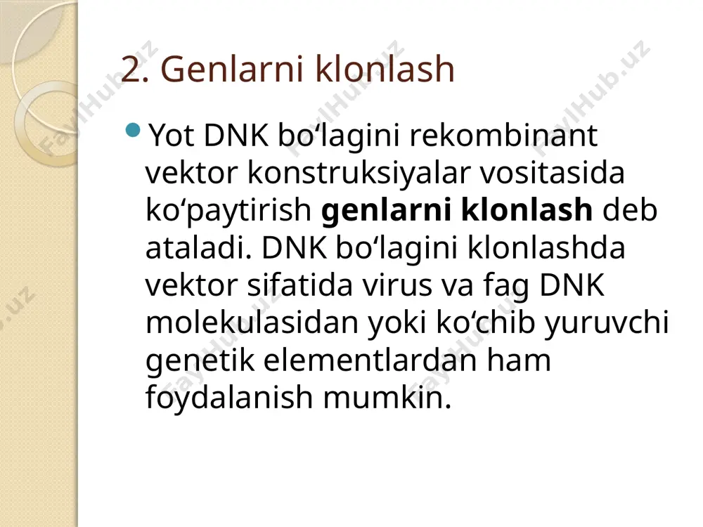 rekombinant dnk olish taqdimoti - Page 4