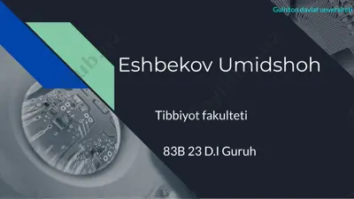 molekulyar genetika. tiriklikning molekulyar asoslari. — PPTX
