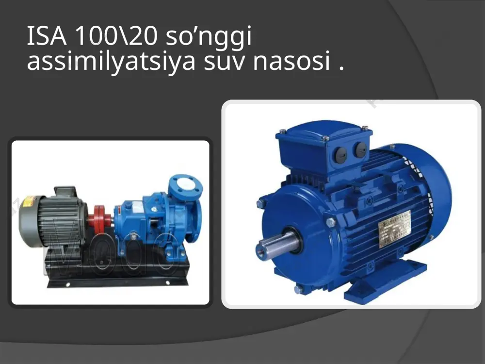 digan texnologiyalar yo'nalishlardan biri bo’lib iqtisodiyotni xalq xo'jaligida energiya (umumiy iste'moldan): elektr energiyasi 15% -20%, ichimlik suvi 10% --12%, yonilg'i - 8% -10% gacha energiya sarfini kamaytirish mumkun. chastota tokli elektr yuritmalarini foydalanish o'n yil davomida uning yuqori ishonchliligi va samaradorligini ko'rsatdi. foydalanilgan adabiyotlar . 1. bulgakov a.a. asinxron dvigatellari chastotali boshqarish. moskva «nauka» 1966 2. isaev a.v.elektromexanik tizim volgagrad «politexnik» 3. spravochnik po elektrosnabjeniyu promishlennix predpriyatiy. promishlennie elektricheskie seti /pod red. a.a.fedorova i g.v.serbinovskogo, m., energiya, 1980 4. http://electricalschool.info/ image1.tmp image2.tmp image3.png image4.tmp /docprops/thumbnail.jpeg