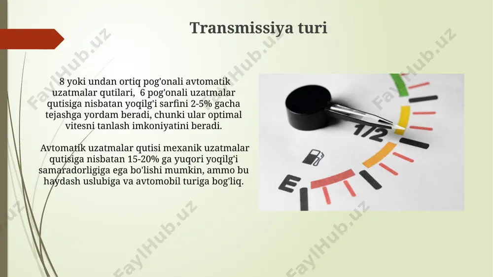 avtomobillarning yonilği tejamkorligi tasir etuvchi ekspulantatsion omillar - Page 4
