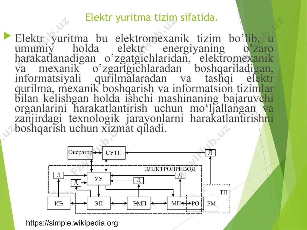 elektr yuritma (eyu)haqida umumiy tushunchalar - Page 4