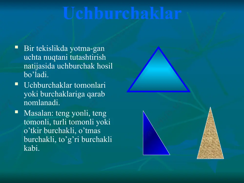 geometrik figuralarni turli belgilari bóyicha guruhlash - Page 2