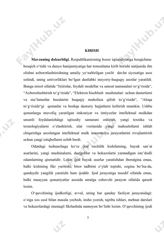 ng egallagan bilim va tajribasiga asoslangan holda masala qo‘yish hamda ularga tayanib, masalalarni tahlil qilish; v) o‘rganish kerak bo‘lgan muammo ustida mustaqil fikr yuritib, xulosa chiqarishga erishish. yuqoridagi bosqichlarni amalga oshirish jarayonida talabalar, insonning boy xazinasi uning o‘zida yashiringanligini tushunadilar. buning uchun o‘qituvchi ulardagi qiziqishni, yashiringan iste’dodni anglay bilishi kerak kurs ishi maqsadi: samolyot modelini loyihalash va modellashtirish mavzusini o'rganish va tadqiq etishdan iborat. kurs ishi vazifalari: 1. planer modelini ishlab chiqarishni o'rganish; 2.pioneer samolyot korpusi modelini tuzish; 3.modelni yig'ish va sozlash; 4.modelni sozlash va ishga tushirishni o'rganish va tahlil etishdan iborat kurs ishi ob’ekti: samolyot modeli. kurs ishi predmeti: samolyot modelini loyihalash va modellashtirishning amaliy ahamiyati . kurs ishi tuzilishi: kirish, ikki bob(4ta paragraf), xulosa va foydalanilgan adabiyotlar ro’yxatidan iborat. i bob. samolyot - aviatsiyani modellashtirish va navigatsiya. 1.1. planer modelini ishlab chiqarish. planer - havodan og'irroq samolyot turi. planer tashqi tomondan harakatsiz qanotlari bilan uchayotgan qushga o'xshaydi. havoda …