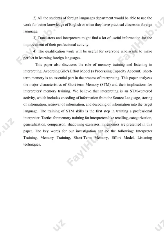 n skills properly. translation activities are used in the advanced english learning programmes at kaunas university of technology (ktu). this paper is based on a brief theoretical literature overview, analysis of the activities in the language classroom and analysis of the results of the survey. the findings of the survey suggest that translation is a good tool in the english language learning course aimed at enhancement of students’ foreign language skills. interpreting is defined as "oral translation of a written text". mahmoodzadeh gives a more detailed definition of interpreting: interpreting consists of presenting in the target language, the exact meaning of what is uttered in the source language either simultaneously or consecutively, preserving the tone of the speaker. translation has always been the core of the controversies on whether it can be a valid and effective tool in foreign language learning. until recently, translation was out of favour with the …