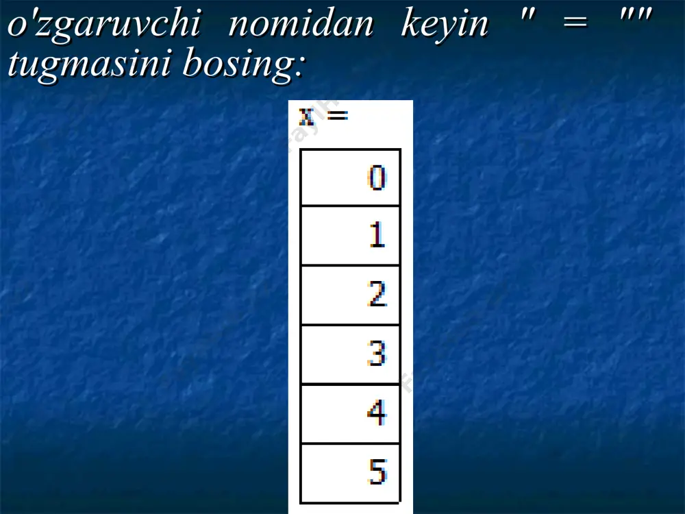 mathcad dasturida ikki o'lchovli grafiklarni yasash va formatlash - Page 5