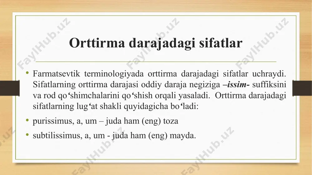 orttirma darajadagi sifatlar - Page 4